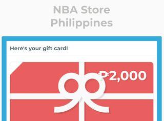 NBA P2000 Worth Gift Card