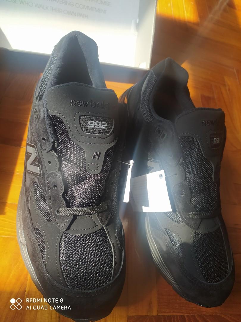 New Balance 992 Triple Black, Men's Fashion, Footwear, Sneakers on Carousell