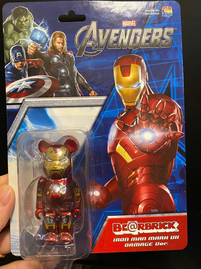 New Bearbrick Avengers Ironman Mark VII Damaged Ver. 100% Medicom