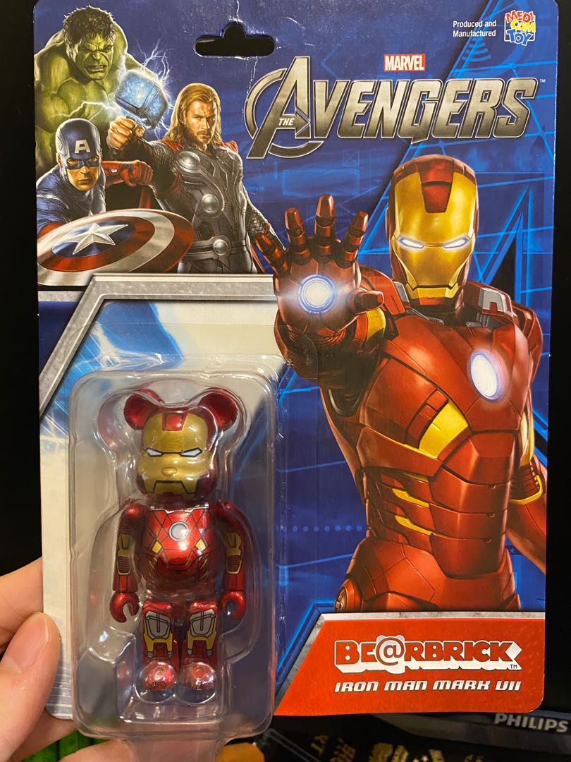New Bearbrick Avengers Ironman Mark VII 100% Medicom Be@rbrick 