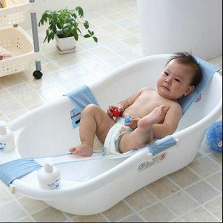 Newborn Baby Bath Seat Support Net Anti Slip Safety Comfortable Bathtub Sling