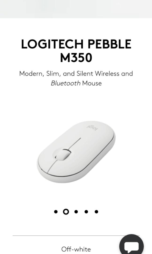 Original logitech m350 bluetooth mouse (Category: Mouse & Mousepads) located in Makati City. Submitted by zotag (Listing ID 1087281764, Image 2). Description: White color.
