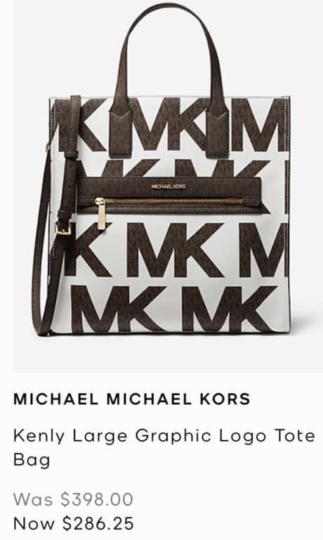 Michael Kors, Bags, Michael Kors Kenly Large Graphic Logo Tote Bag