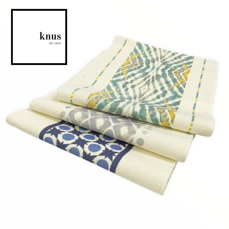 Placemat Table Runner dining kitchen table mat cotton woven Blue Gray linen (Category: Table Linen & Textiles) located in Quezon City. Submitted by knusph (Listing ID 1087197297, Image 3). Description: ===CLEARANCE SALE !!!=== Placemats/Table Runners have been an essential part of the dining table. It is practical as to protecting your tables from stains, scratch marks, heat as well as ease in keeping. Most importantly, they add warmth, style and