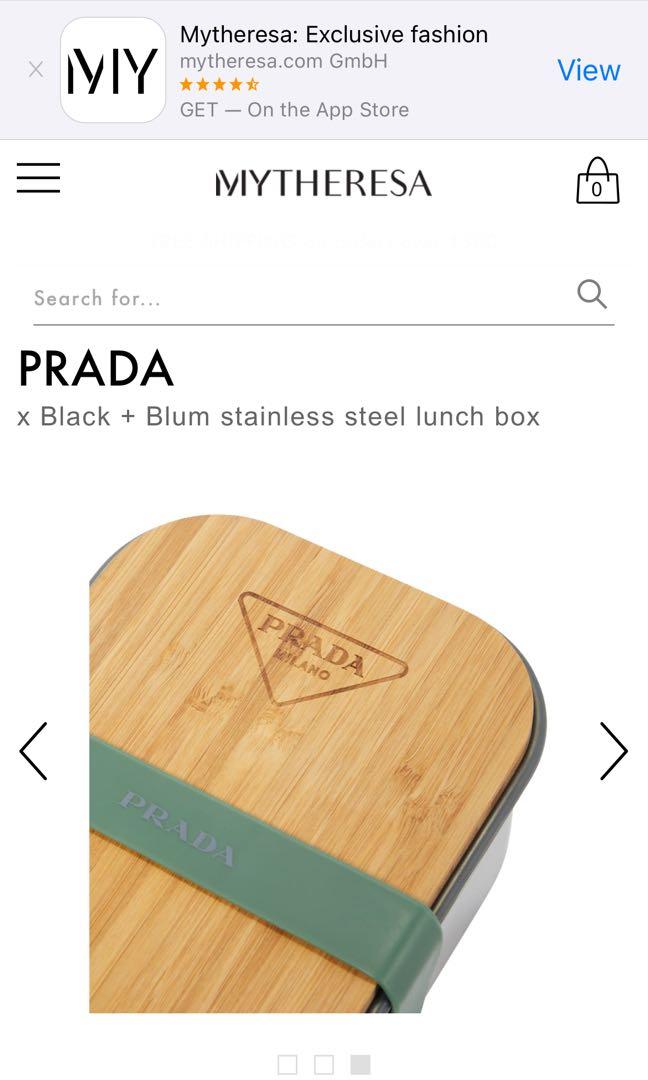 PRADA Black + Blum Lunch Box, Luxury, Accessories on Carousell