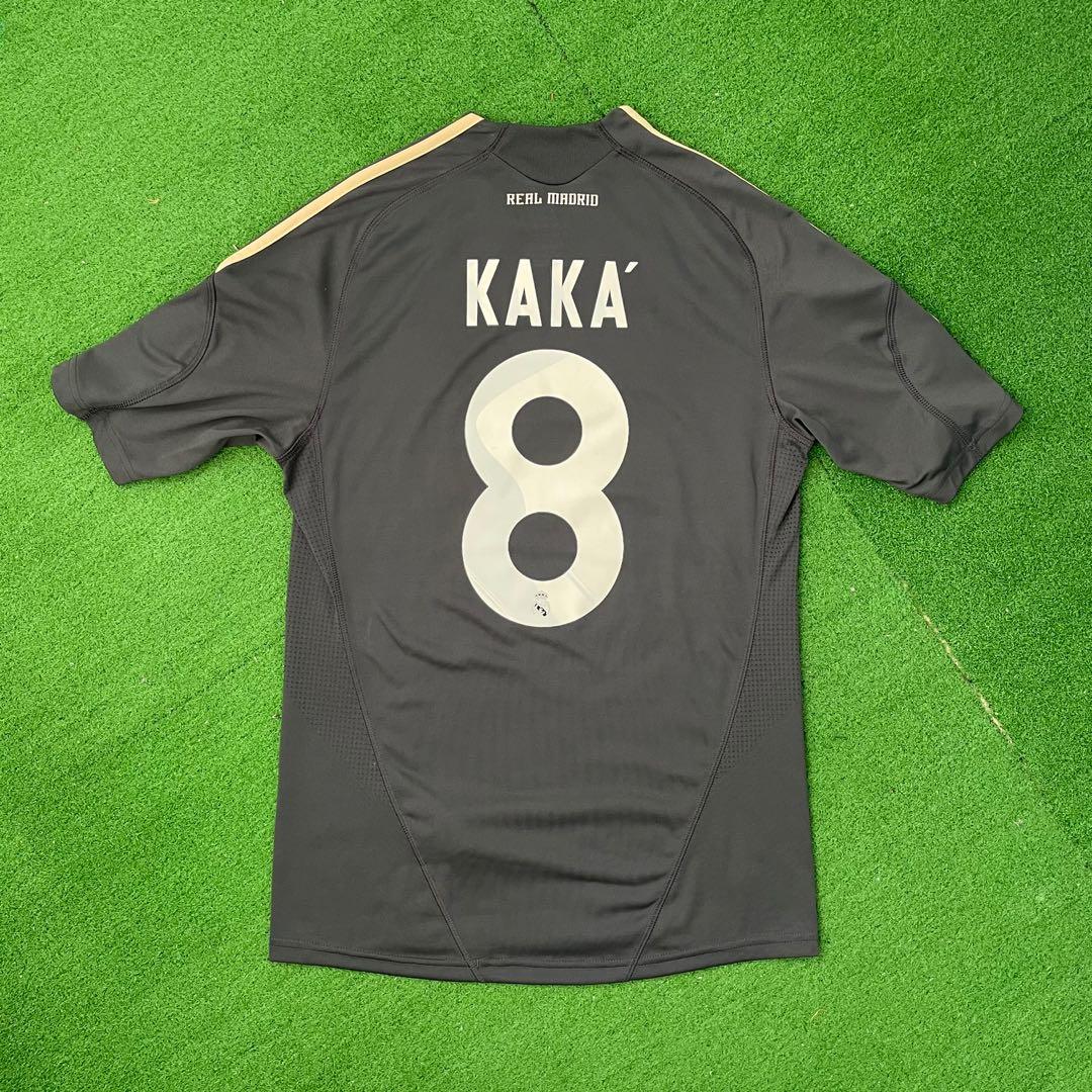 2009-10 Real MADRID Away S/S No.8 KAKA UCL 09-10 RMCF UEFA CL jersey shirt