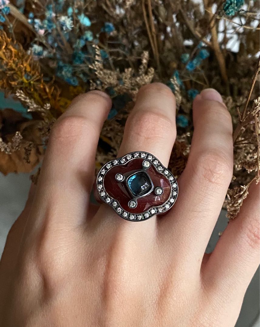 Resin cocktail new arrivals ring