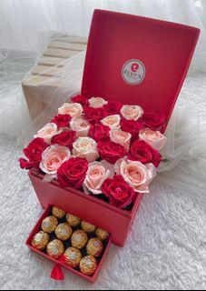 Rose Chocolate Flower Box delivery 🌹