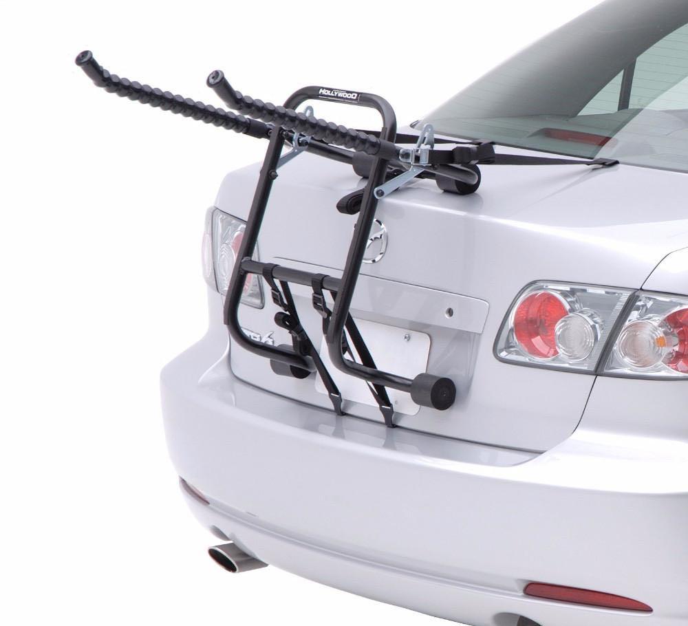 Bike rack for a saloon car top