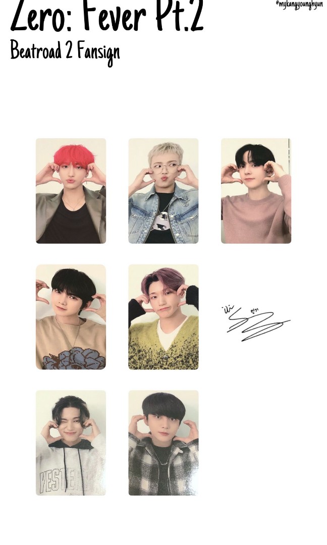 [SHARING] ATEEZ FEVER PT 2 BEATROAD 2.0 FANSIGN PHOTOCARDS