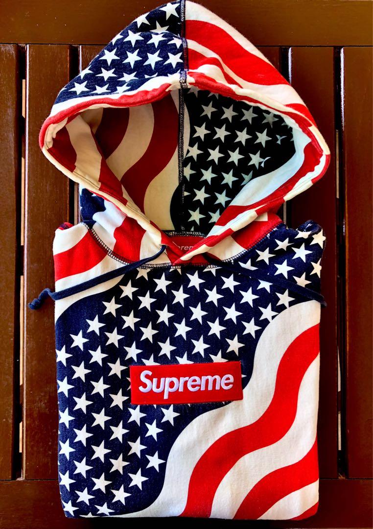 Supreme america hoodie clearance
