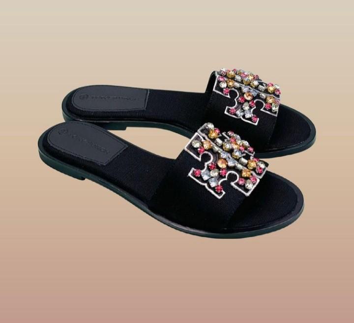 Ines embellished slide cheap