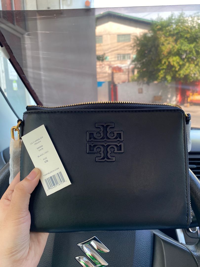 Tory Burch Lily Large Zip Pouch FREE SHIPPING, Women's Fashion, Bags &  Wallets, Purses & Pouches on Carousell