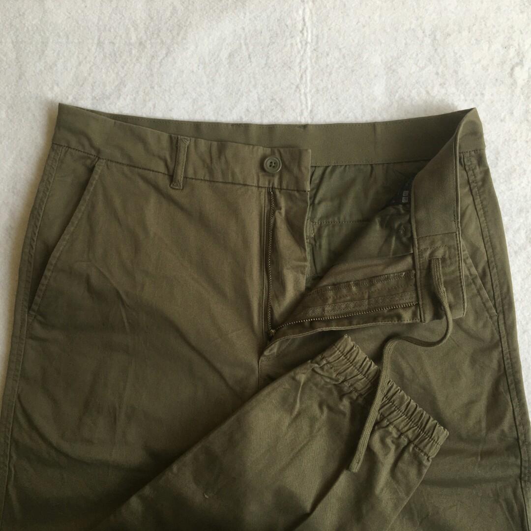 Uniqlo Ezy Slim Fit Jogger Pants Fesyen Pria Pakaian Bawahan