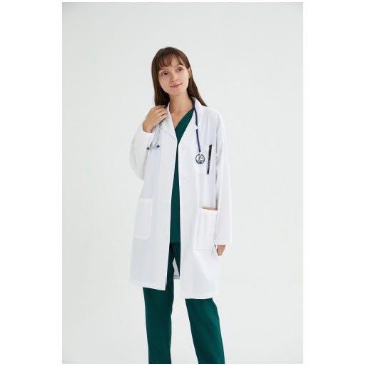 RESTOCKED Brand new Unisex White Lab Coat Professional Laboratory Coat doctor coat