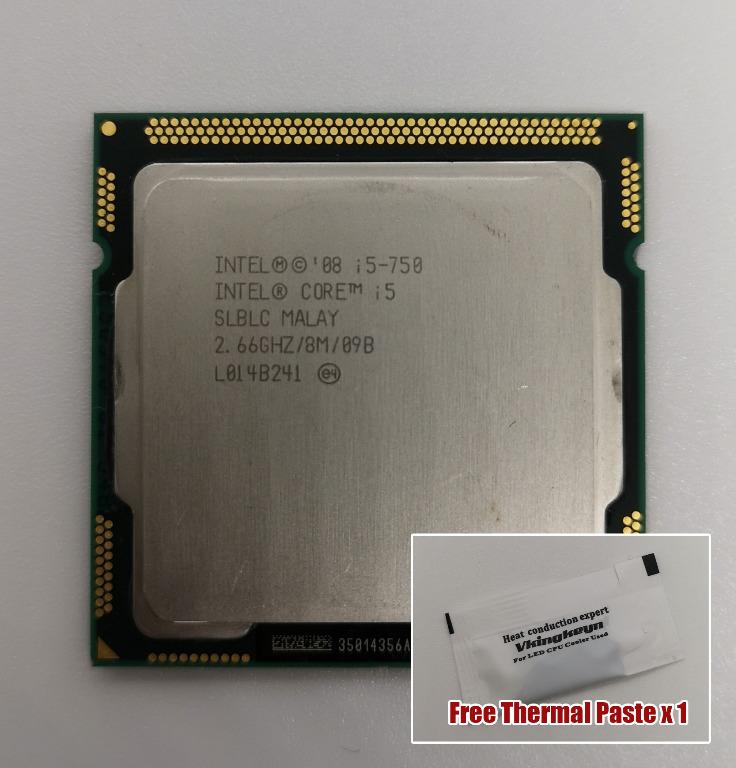 Used Intel Core I5 750 Cpu Processor Lga1156 4 Core 4 Thread Electronics Computer Parts Accessories On Carousell
