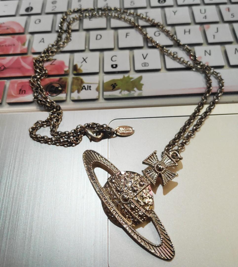 Vivienne Westwood Large Orb Necklace Long Chain | eBay
