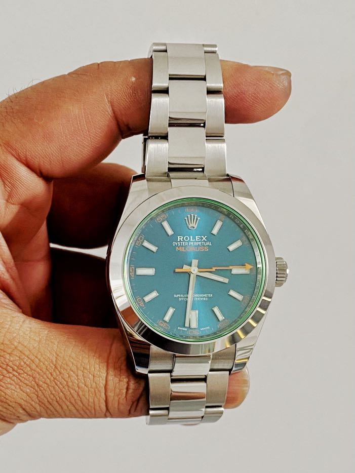 REDUCED]-2019 BNIB Rolex Milgauss Z-Blue, Luxury, Watches on Carousell