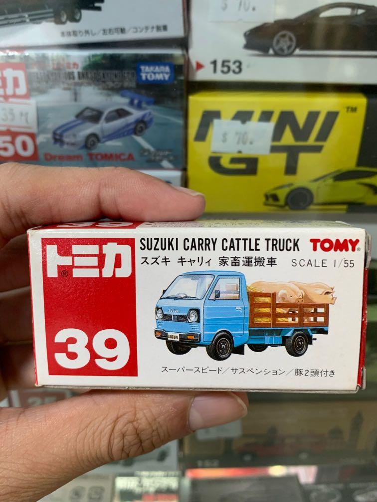 市面極罕有 絕版紅字tomica No 39 Suzuki Carry Cattle Truck 家畜運搬貨車豬車 Made In China 中國製 興趣及遊戲 玩具 遊戲類 Carousell