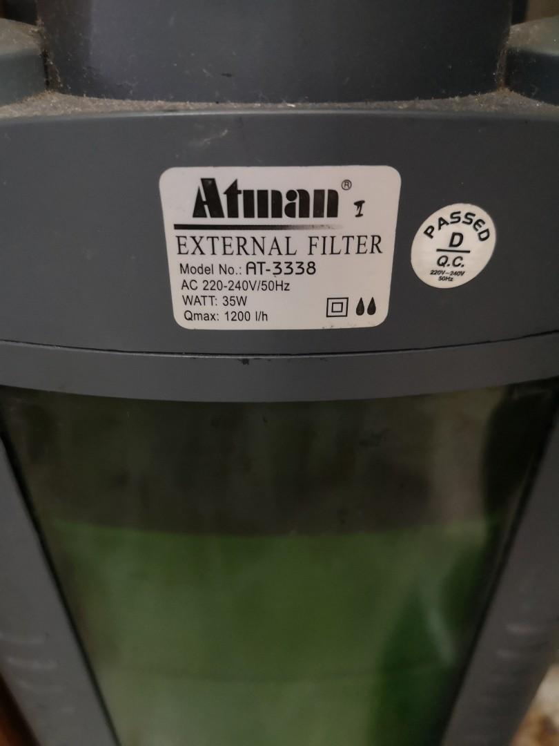 Atman Canister Filter, Pet Supplies, Homes & Other Pet Accessories on