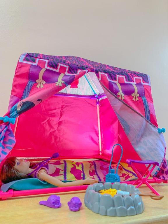 Barbie camping tent 2025 set