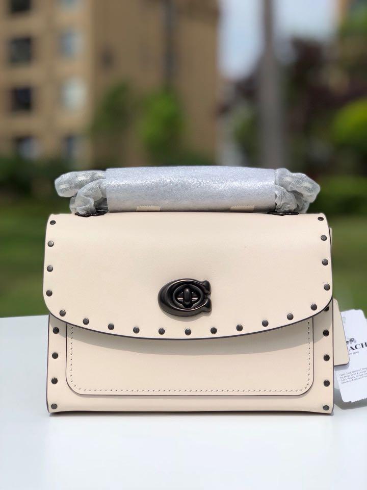 Authentic coach 29389 tea rose sling bag PARKER 18 WITH RIVETS
