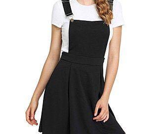 Black dress overalls Clearance
