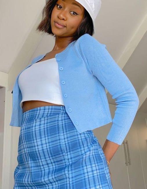 Athelia knit outlet top blue