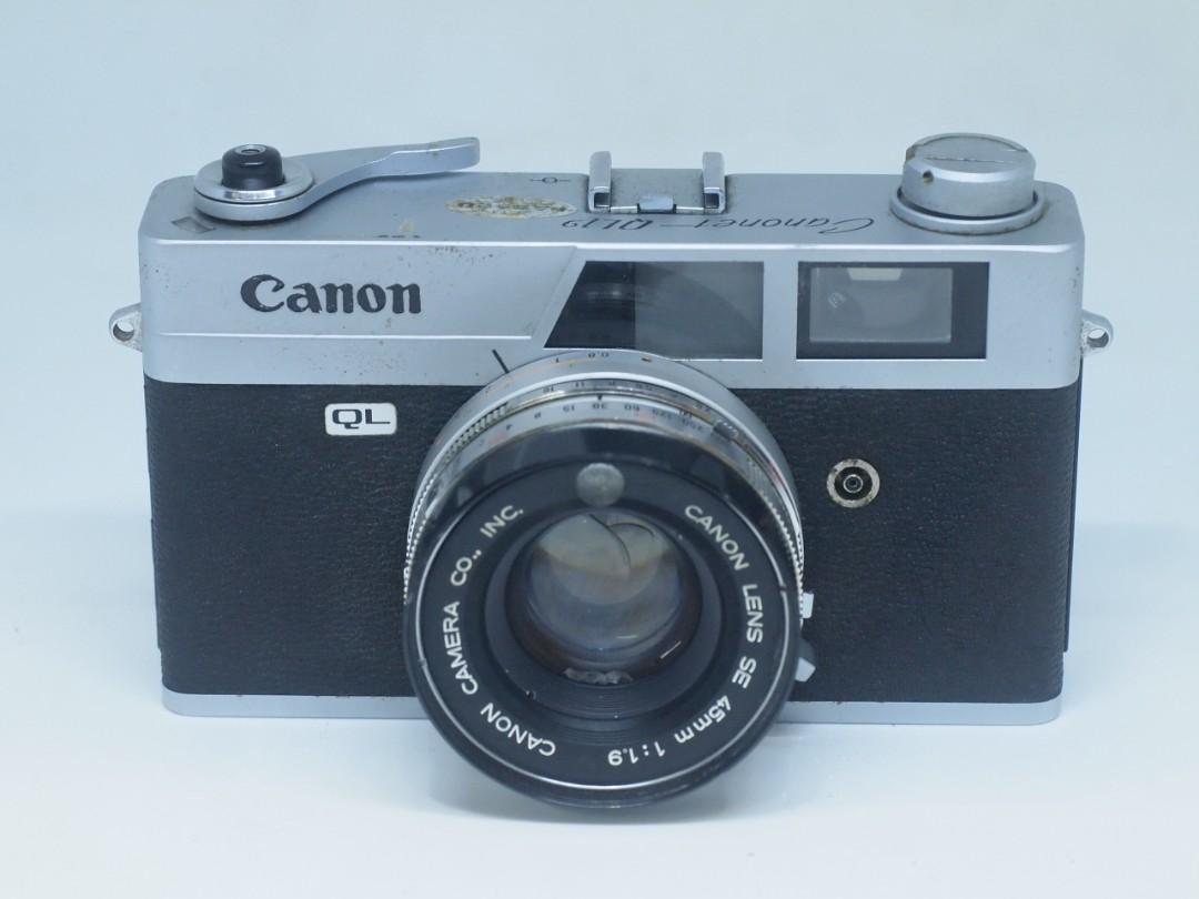 canon canonet QL19 (Category: Cameras) located in Manila. Submitted by ultimogizmos (Listing ID 1087453193, Image 1). Description: canon canonet q17 Ql working light meter issue on last pic but wont affect picture output dahil sa ilalim yun crack.