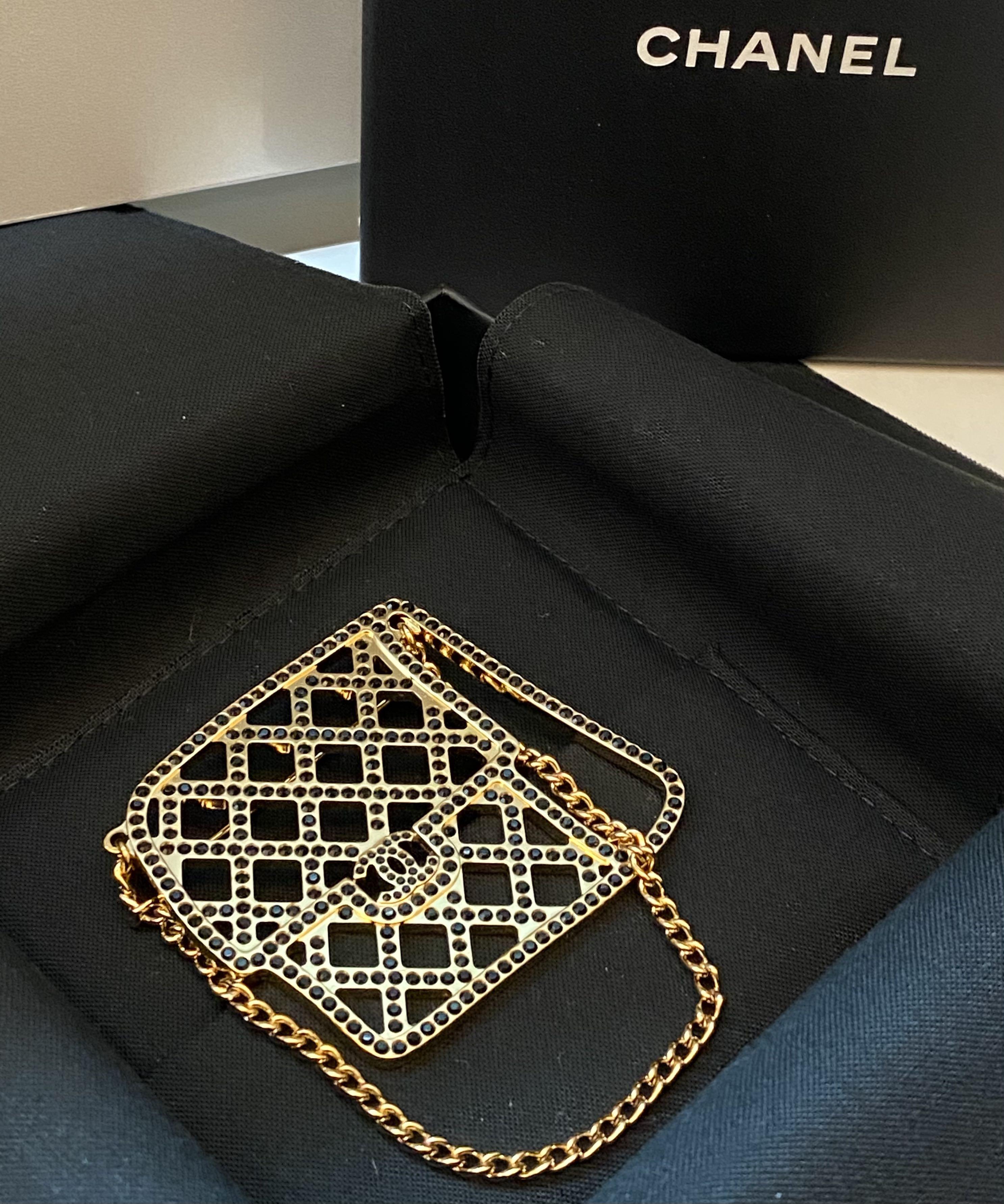 Chanel Classic Bag Brooch, Luxury, Accessories on Carousell