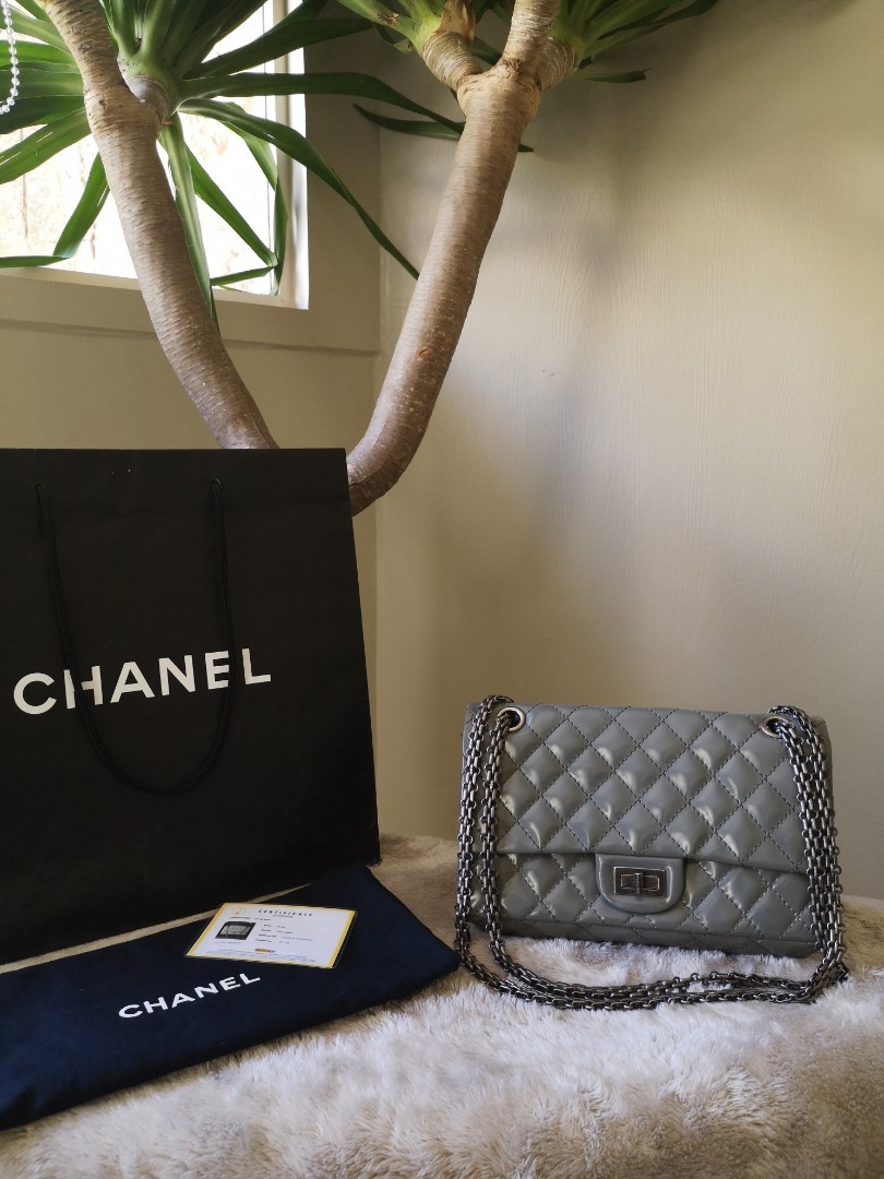 Chanel Gray Reissue Accordion Flap Bag