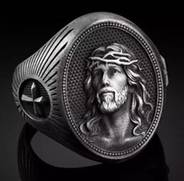 Christian Jewelry Catholic Ring Jesus Christ Cross Ring Hobbies