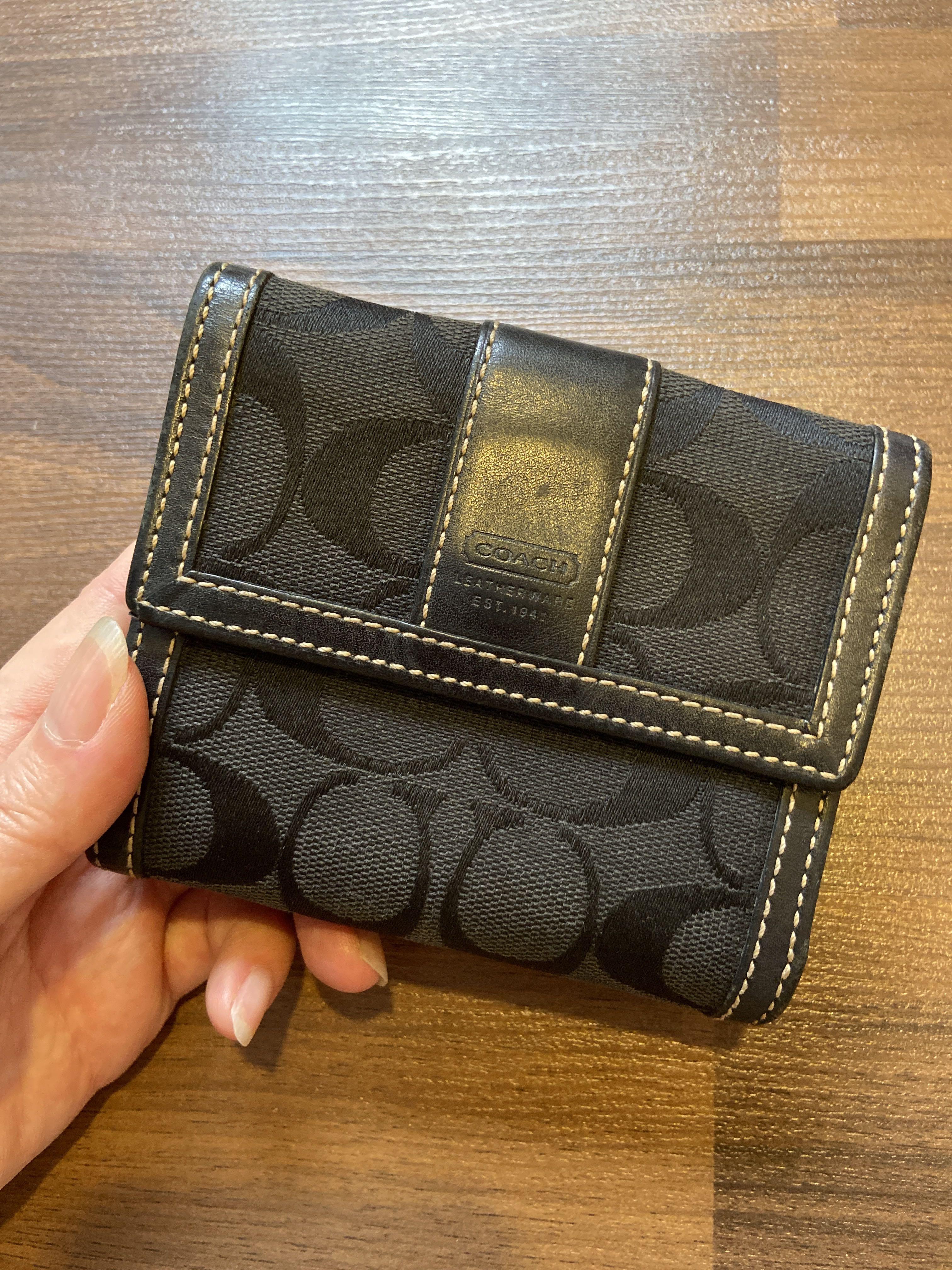 Coach fabric wallet cheap