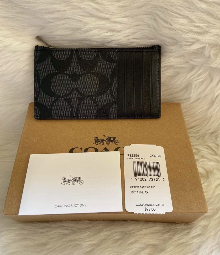 Coach card holder for men, Men's Fashion, Watches & Accessories