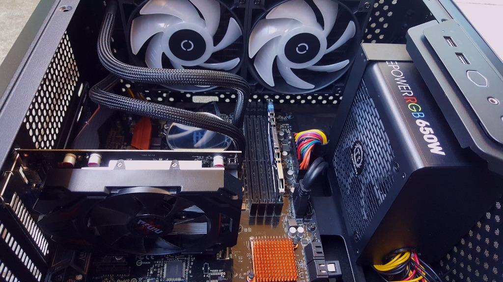 Desktop PC System Unit with Tecware Mirage AIO In Full Set Up Complete ...