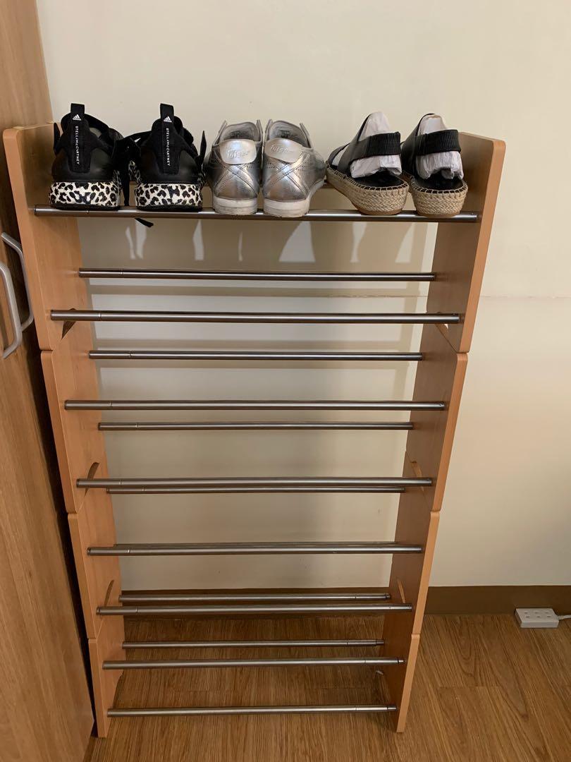 2 tier expandable shoe rack on Expandable Shoe Rack Furniture Home Living Furniture Shelves Cabinets Racks On Carousell