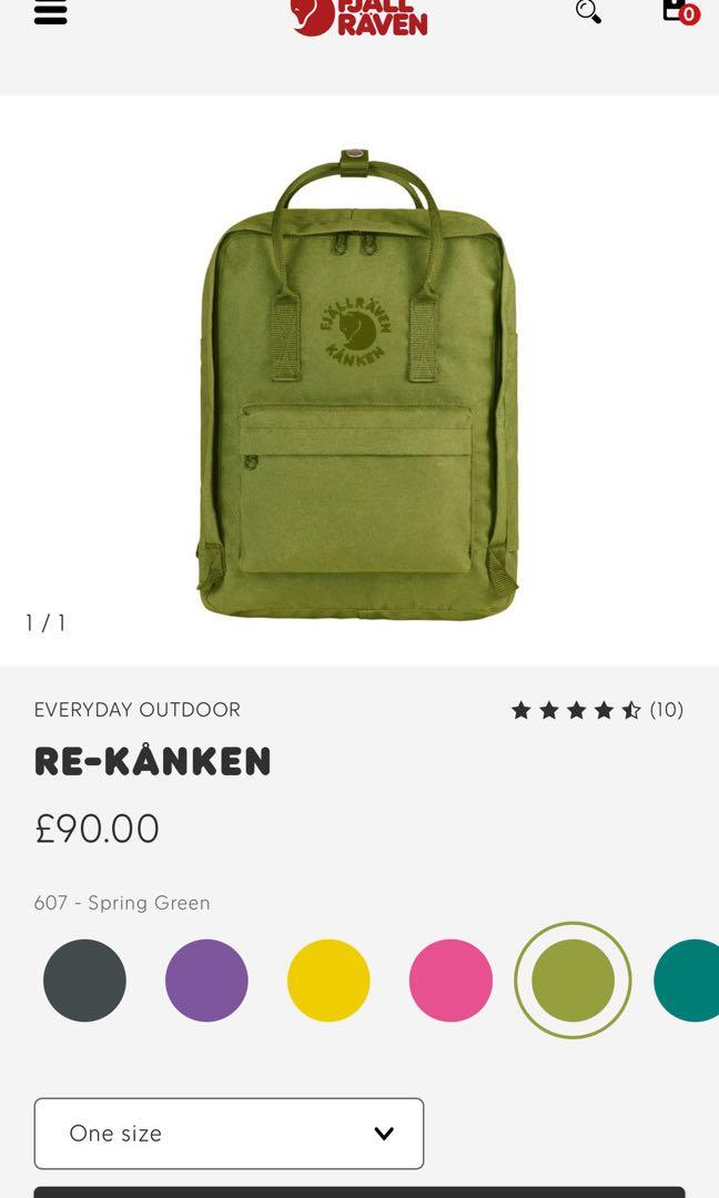 spring green kanken