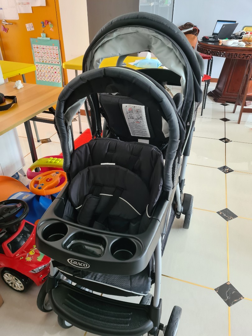 Graco Ready2Grow LX Double Stroller Lightweight Double Stroller Babies Kids Going Out Strollers on Carousell