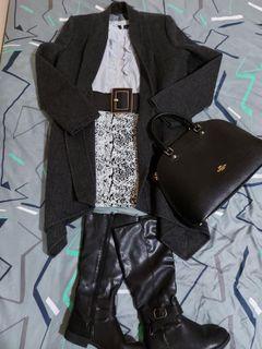 Grey trench coat