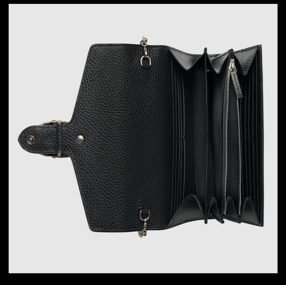 GUCCI GARDEN bat Dionysus mini chain bag black leather 20x13
