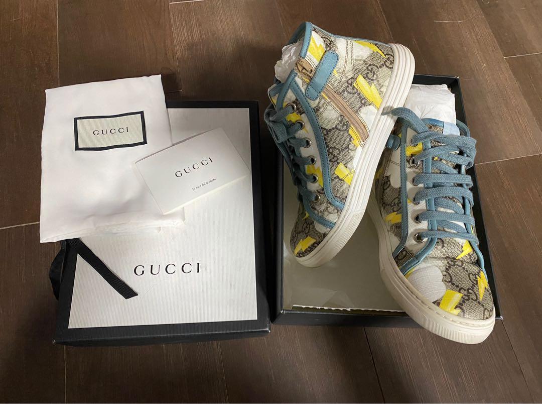 Gucci GG Lightning High tops Babies Kids Babies Kids Fashion