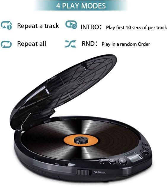 Gueray Portable CD Player HiFi Classic Personal CD Discman with