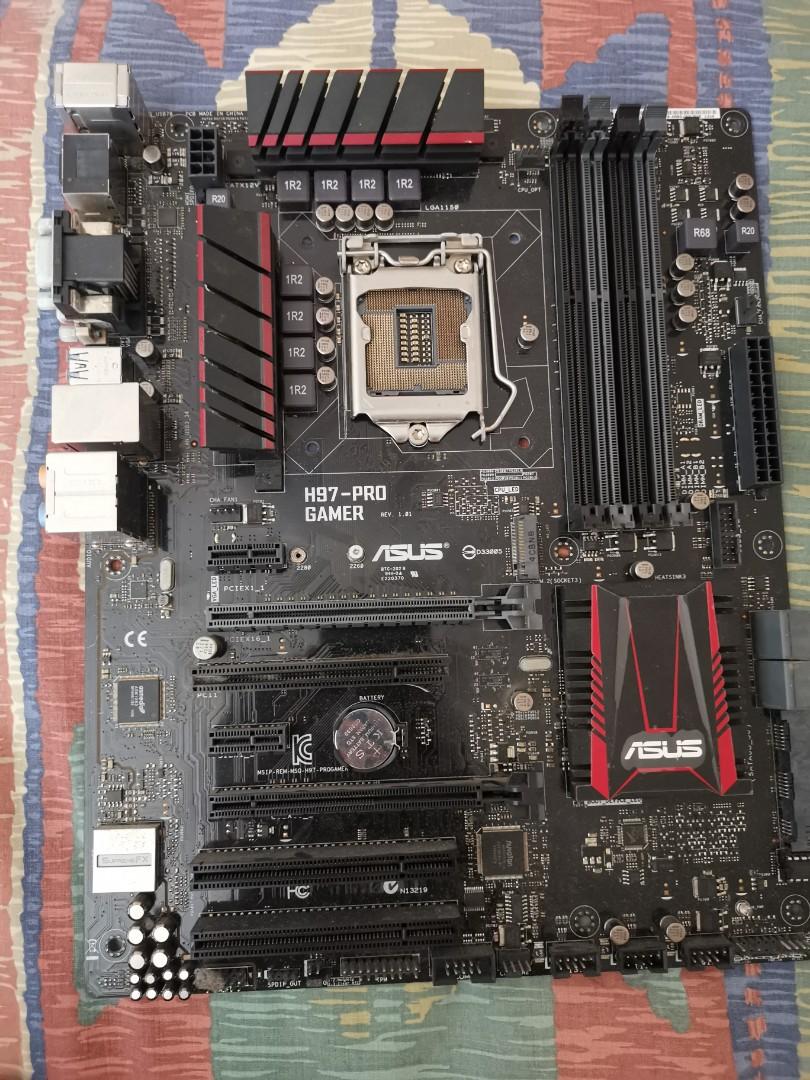 H97 Pro Gamer Motherboard Computers Tech Parts Accessories Computer Parts On Carousell