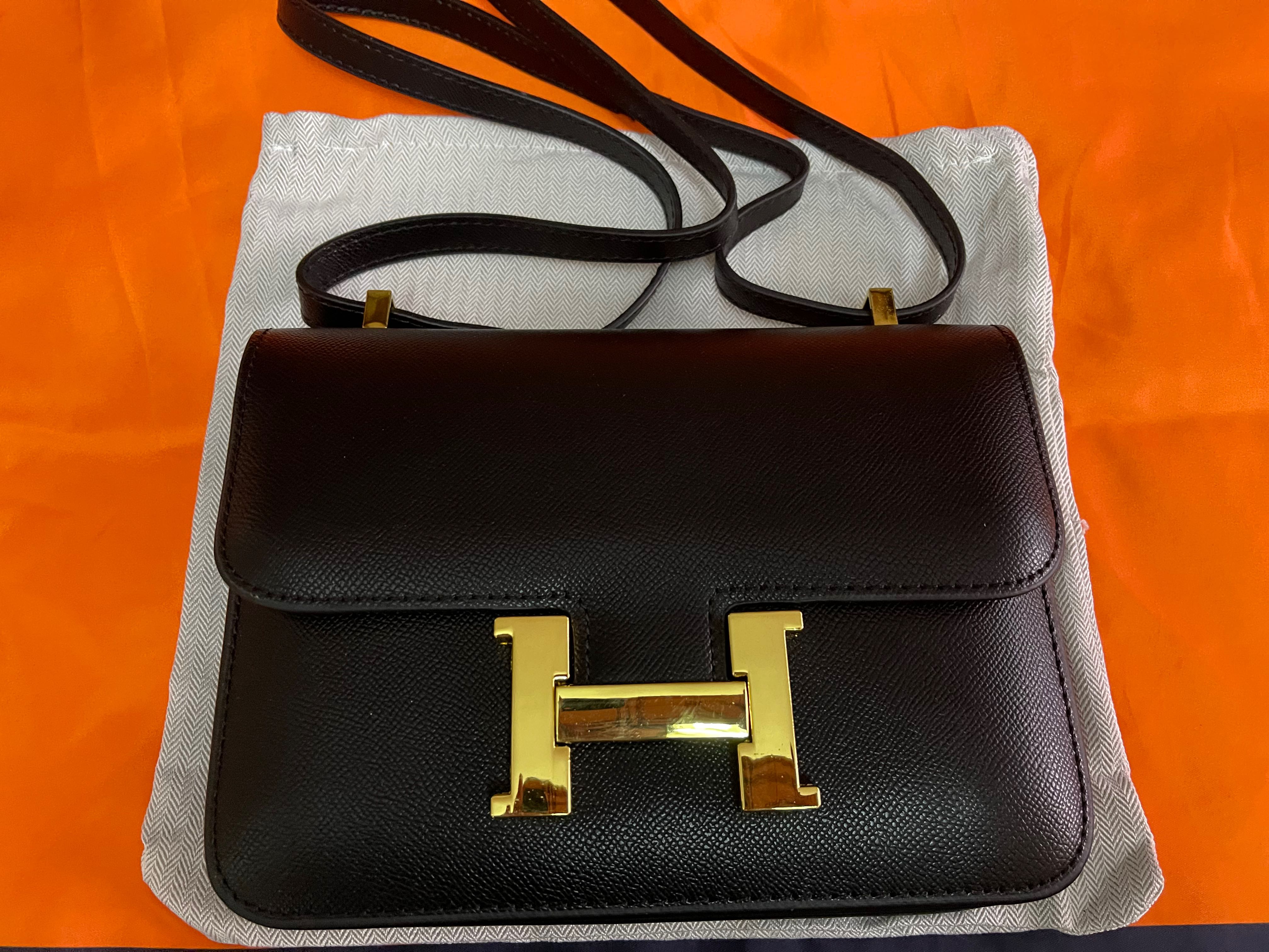 Hermes sling sales bag black