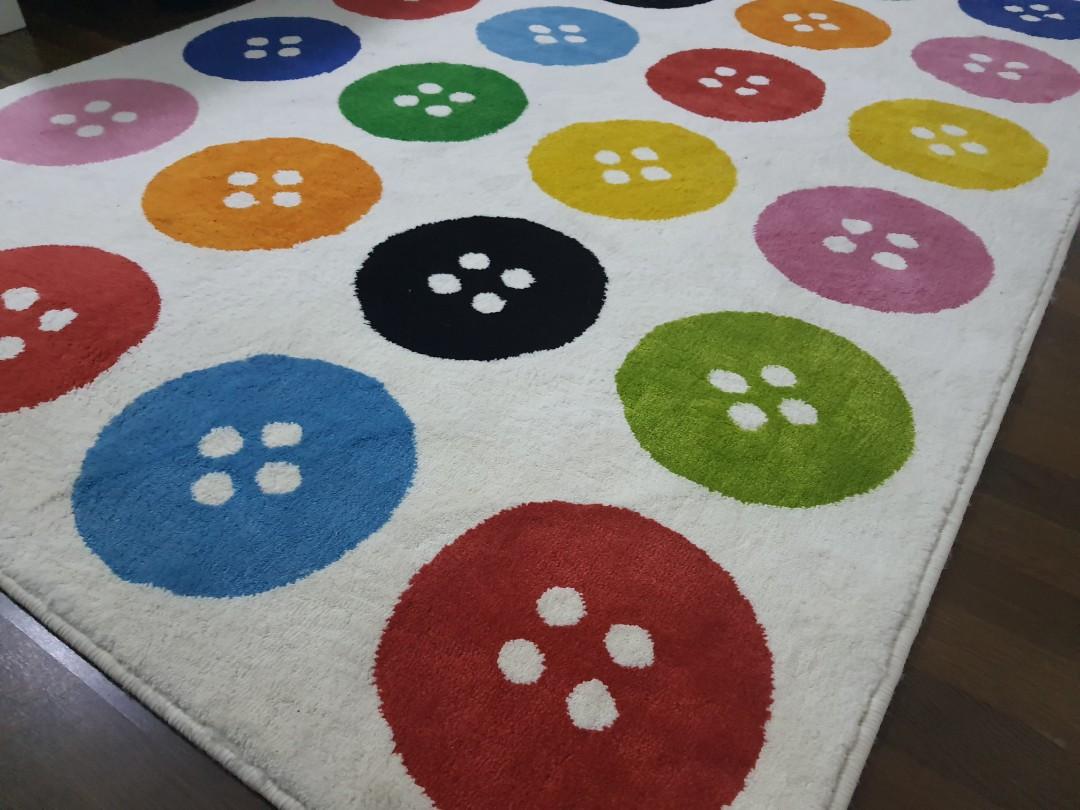 IKEA Button Rug, Furniture & Home Living, Home Decor, Carpets, Mats