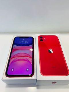 iphone 11 64g 紅 盒裝配件