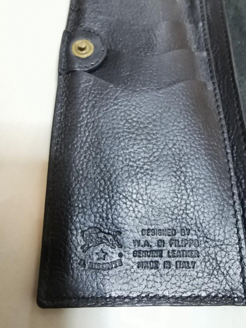 IL bisonte leather Long wallet made Italy