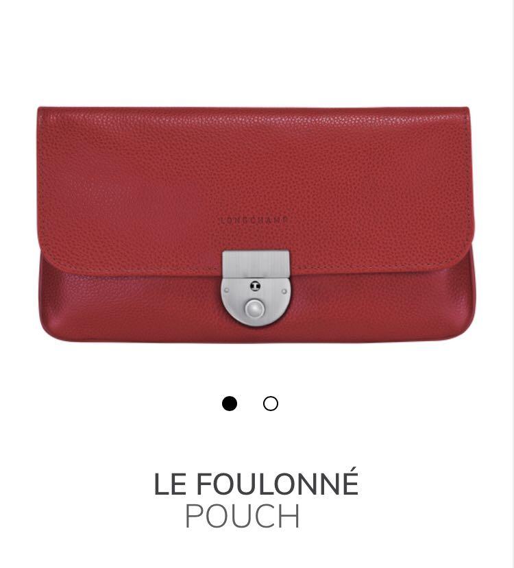 Longchamp LE FOULONNE POUCH Women s Fashion Bags Wallets Purses Pouches on Carousell