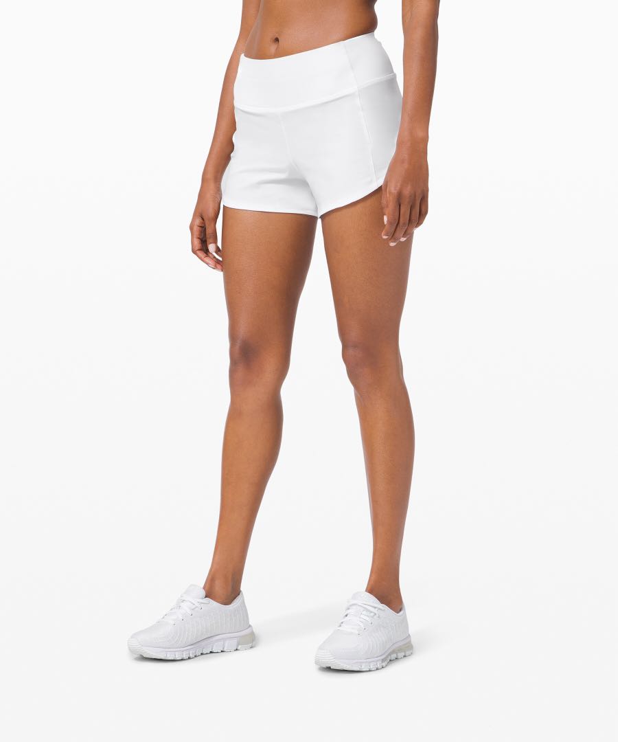 lululemon speed up shorts white