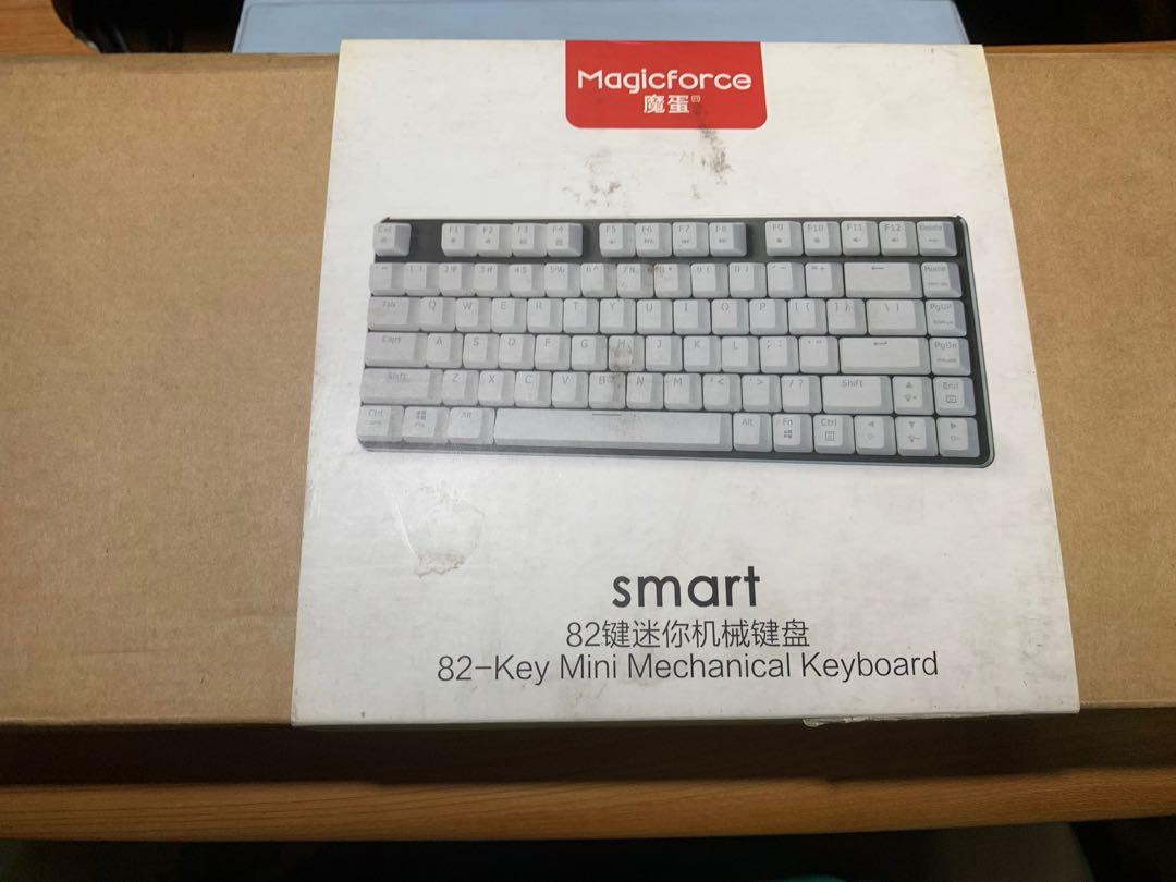 Magicforce 82 Mechanical Keyboard Gateron Brown White LED (Category: Computer Keyboard) located in Manila. Submitted by irissamantha (Listing ID 1087378987, Image 2). Description: Brand: Qisan Magicforce No. of Keys: 82 key Type: Mechanical Keyboard Switch Type: Gateron Brown (Tactile) Keycaps: White ABS Lightning: White LEDs Condition: Used for about 1 year in the office, with slight crack on one keyboard leg.